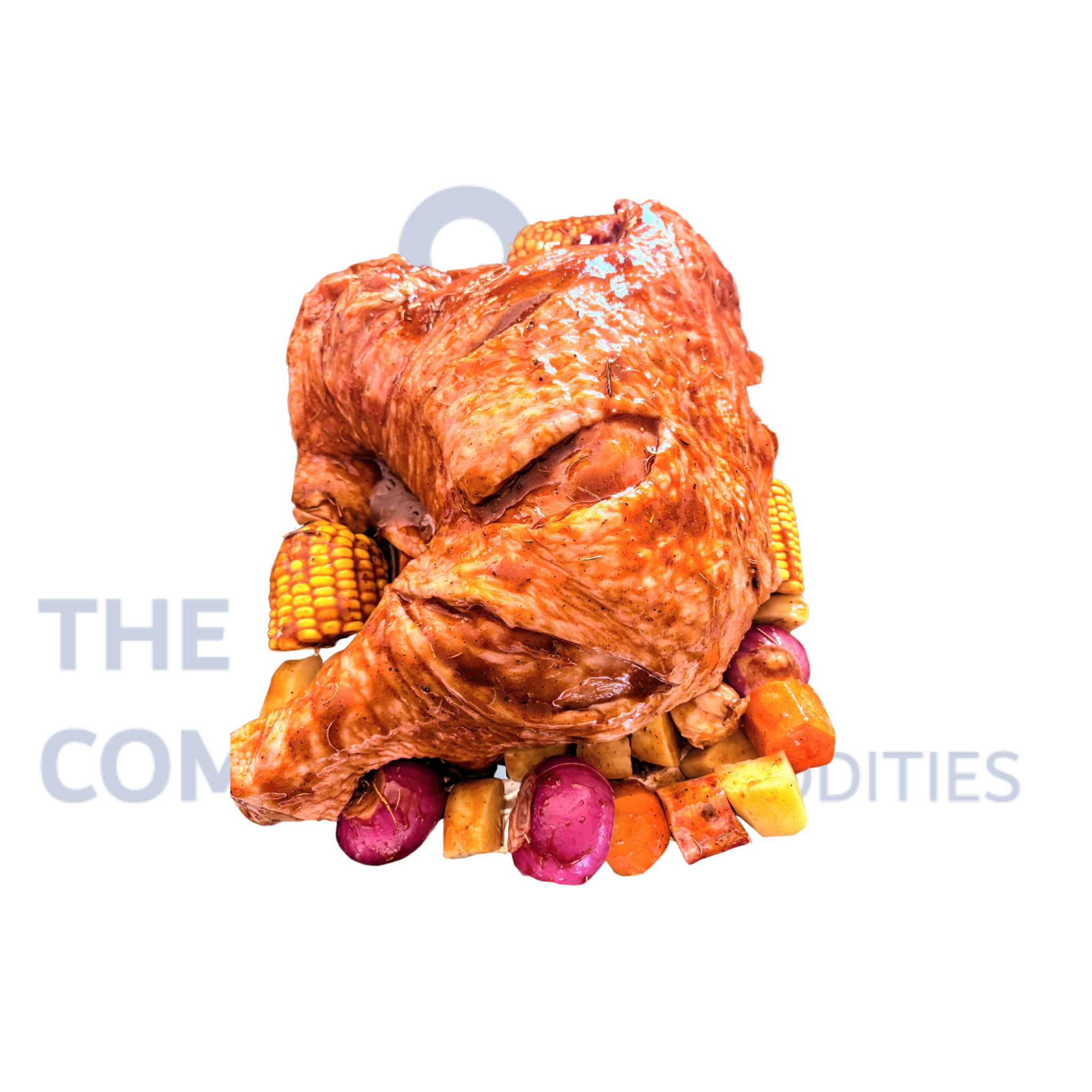 Marinated Whole Turkey Thigh With Vegatable